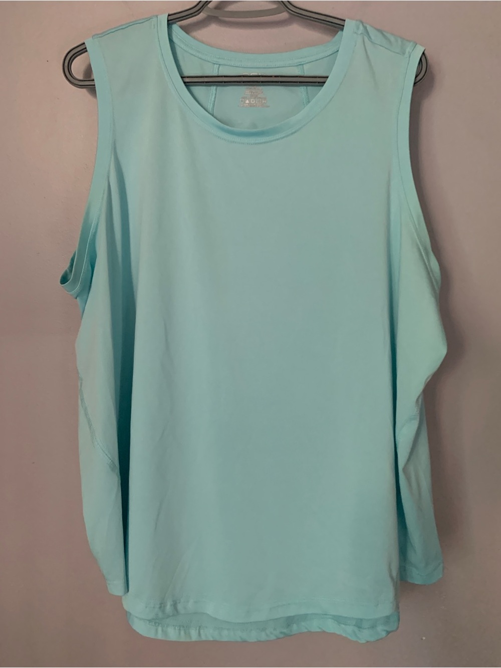 Light Blue Sleeveless Women’s Tank Top ACX Active 2X Two Tops